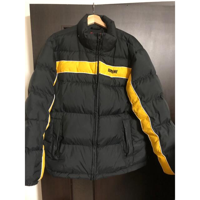 Supreme Stripe Panel Down Jacket - almabrookgroup.com