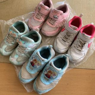 ナイキ(NIKE)の子供用スニーカー　4足セット　アナ雪18cm NIKE(スニーカー)