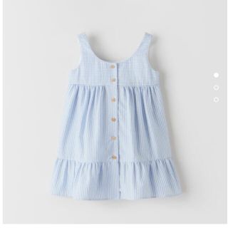 ザラキッズ(ZARA KIDS)のザラベイビー ザラベビー ストライプ ワンピース 98 100 ZARA gu(ワンピース)