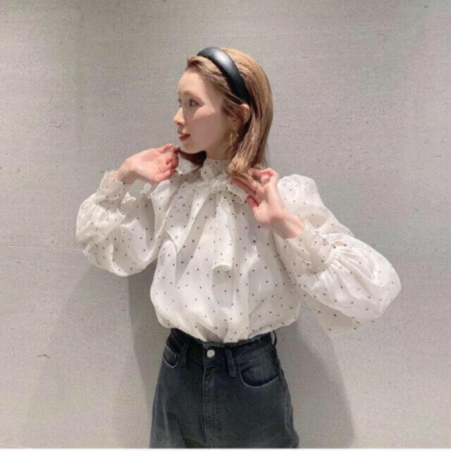 snidel オーガンジーシースルーブラウス
