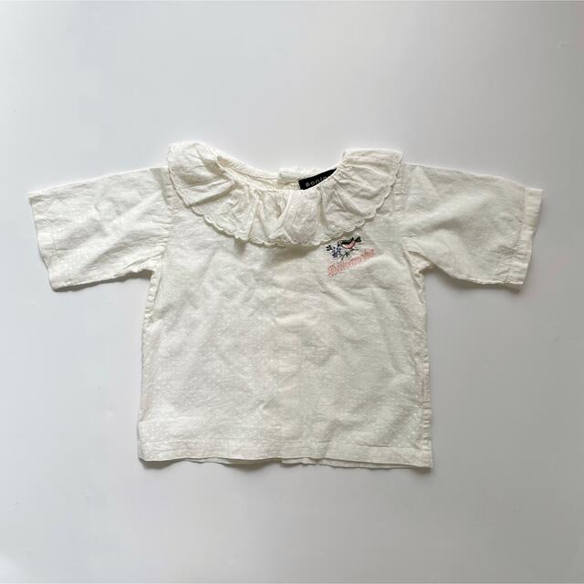 Caramel baby&child (キャラメルベビー&チャイルド)のBonjour diary shirt with flounce 12m キッズ/ベビー/マタニティのベビー服(~85cm)(シャツ/カットソー)の商品写真