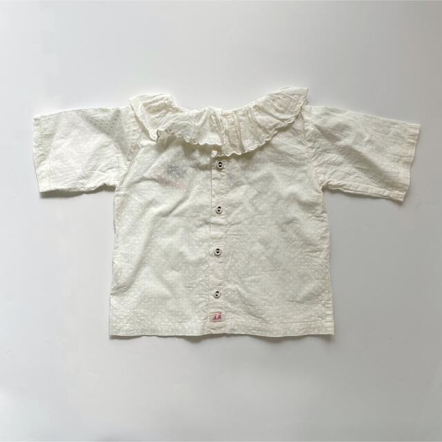 Caramel baby&child (キャラメルベビー&チャイルド)のBonjour diary shirt with flounce 12m キッズ/ベビー/マタニティのベビー服(~85cm)(シャツ/カットソー)の商品写真