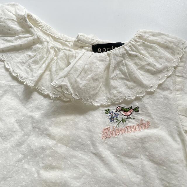 Caramel baby&child (キャラメルベビー&チャイルド)のBonjour diary shirt with flounce 12m キッズ/ベビー/マタニティのベビー服(~85cm)(シャツ/カットソー)の商品写真