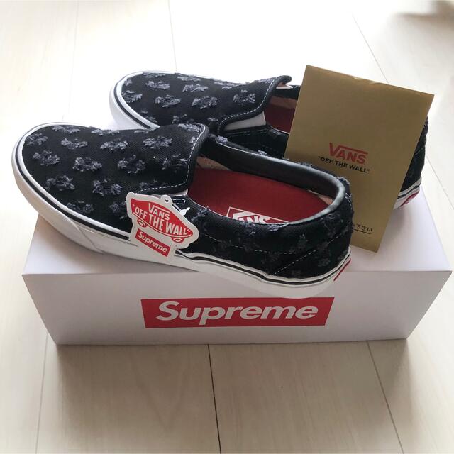 Supreme Vans Hole Punch Denim SlipOn Pro