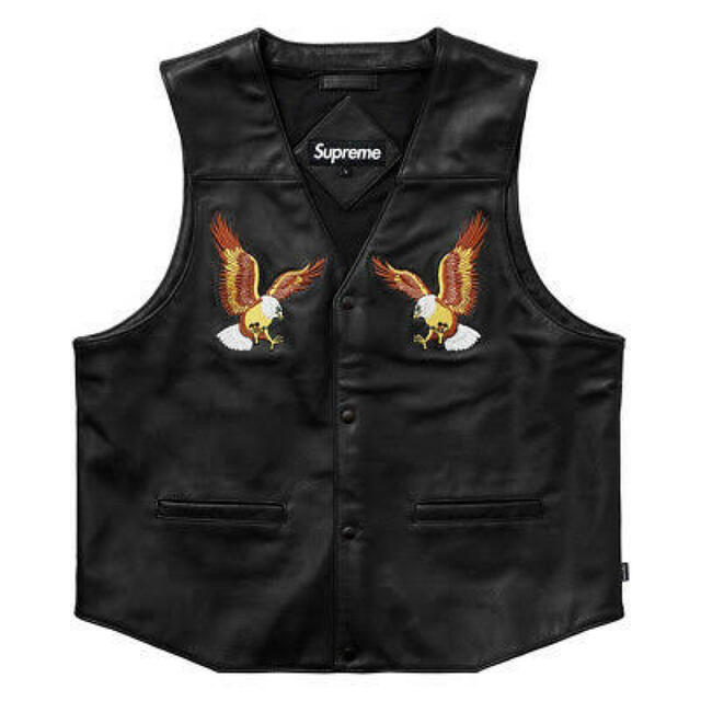 Supreme Eagle leather vest S レザーベスト