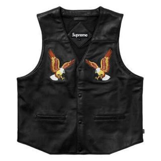 シュプリーム(Supreme)のSupreme Eagle leather vest S レザーベスト(ベスト)