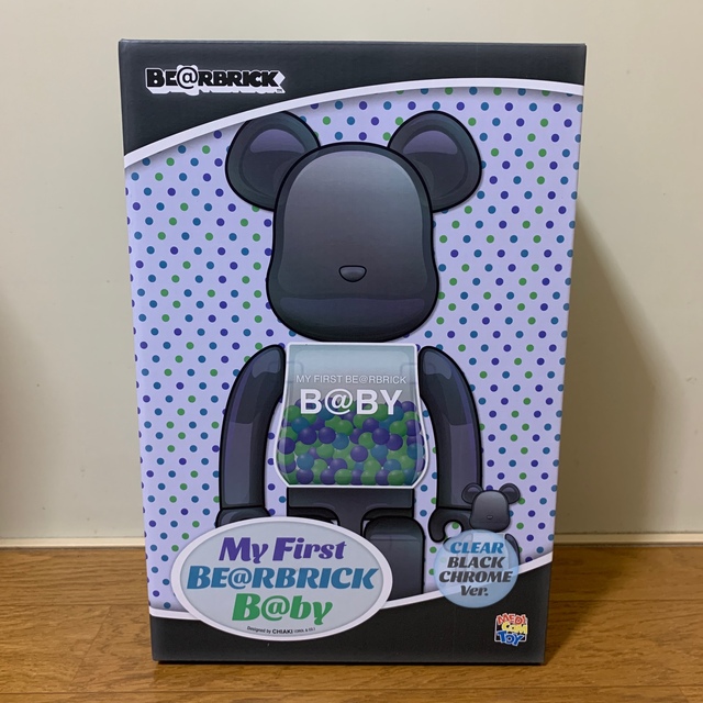 MY FIRST BE@RBRICK CLEAR BLACK 100％ 400％