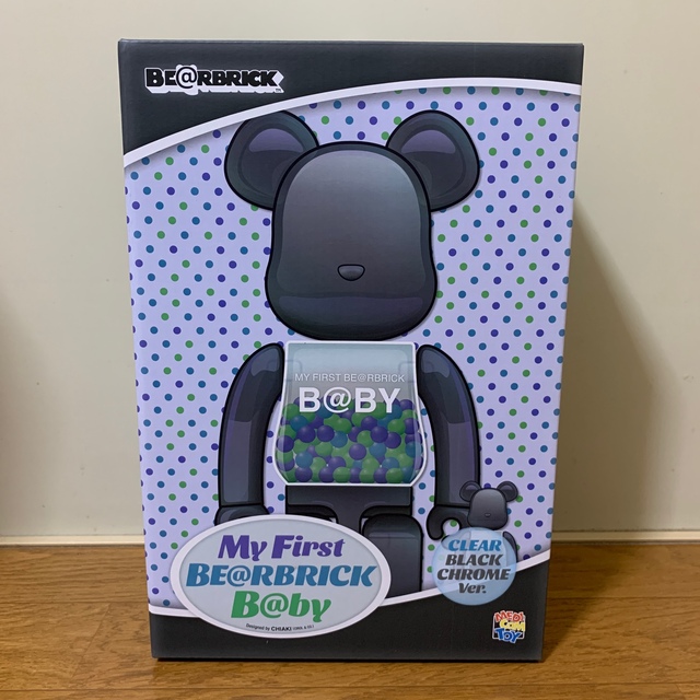 エンタメ/ホビーMY FIRST BE@RBRICK CLEAR BLACK 100％ 400％