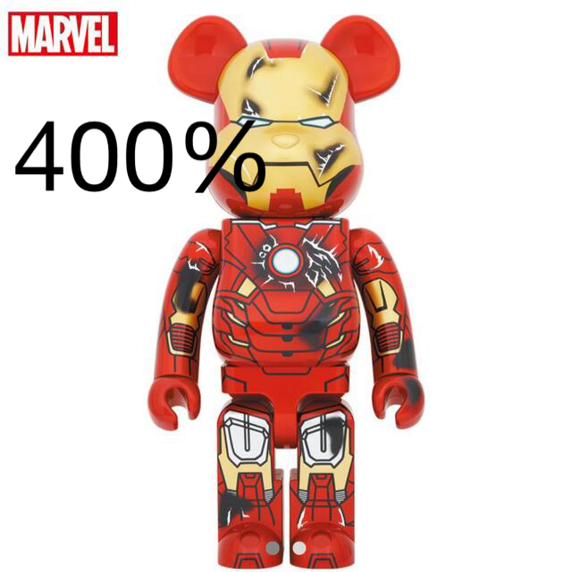 【税込?送料無料】 MEDICOM TOY - BE@RBRICK IRONMAN MARKⅦアイアンマン400%ベアブリック アメコミ
