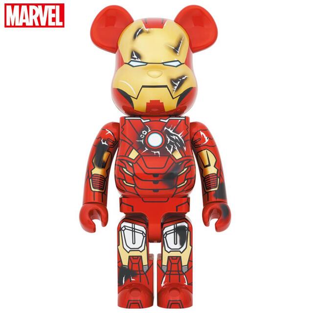 BE@RBRICK - IRON MAN MARK VII DAMAGE Ver. 1000％の+