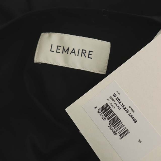 LEMAIRE(ルメール)のルメール LEMAIRE ノーカラージャケット 七分袖 34 黒 ブラック レディースのジャケット/アウター(その他)の商品写真
