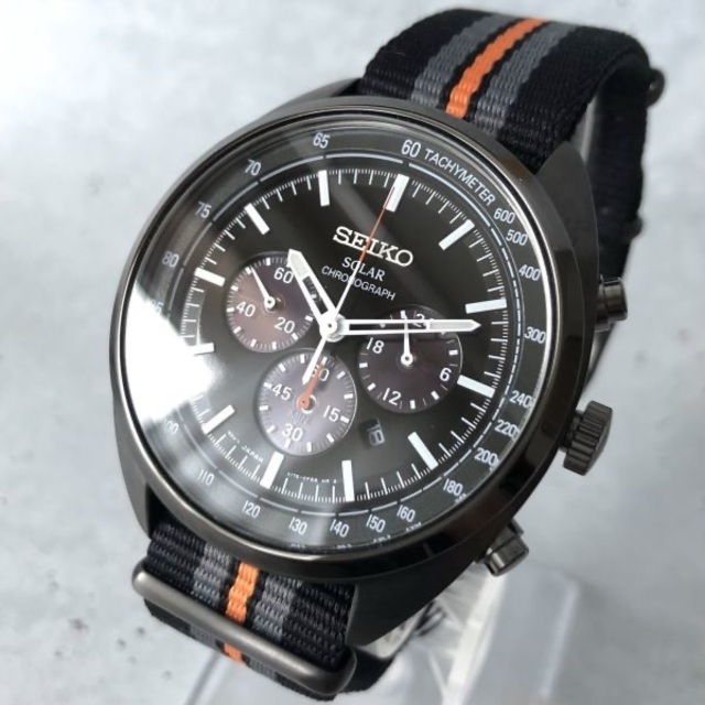 【新品】セイコー リクラフト クロノグラフ SEIKO ソーラー メンズ腕時計