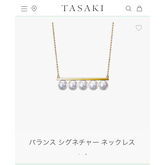 史上最も激安 TASAKI - タサキ　TASAKI バランスシグネチャーネックレス ネックレス