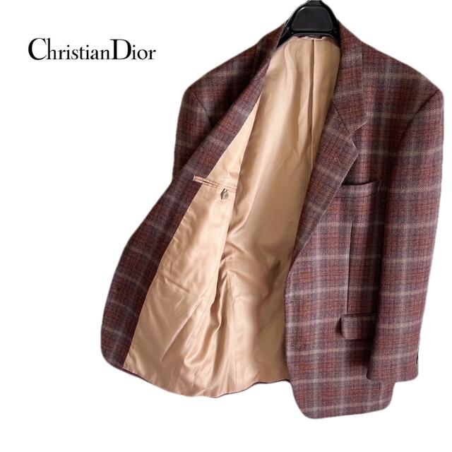 希少】クリスチャンディオール Dior CDロゴテーラードジャケット チェック-