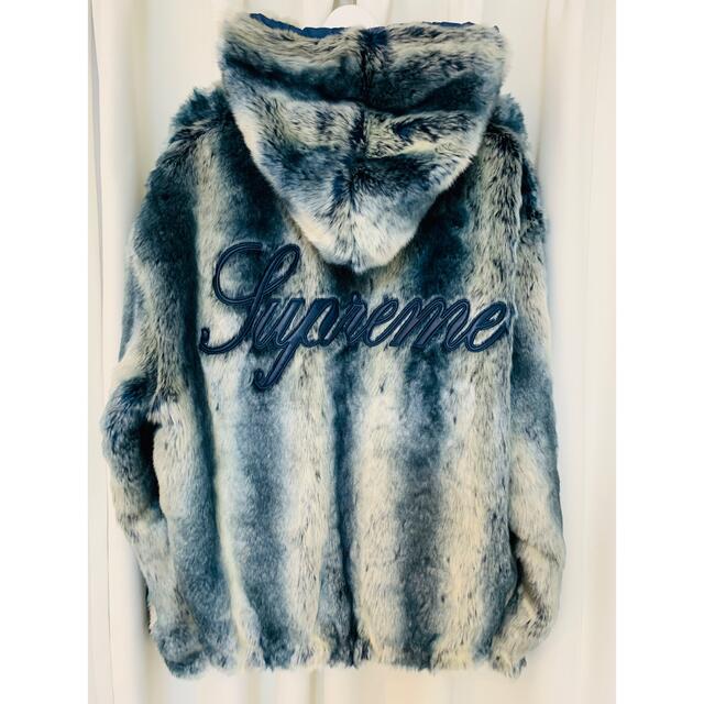 Supreme(シュプリーム)のFaux Fur Reversible Hooded Jacket "Blue" メンズのジャケット/アウター(その他)の商品写真