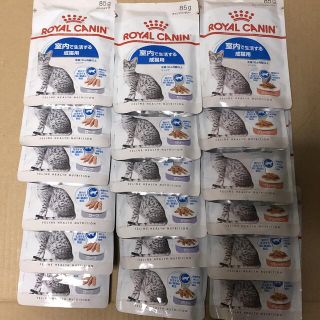 ロイヤルカナン(ROYAL CANIN)のロイヤルカナン 室内飼い成猫用ウェットフード3種18袋グレービー＆ゼリー＆ローフ(ペットフード)