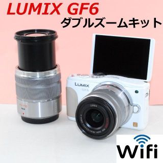 パナソニック(Panasonic)の予備電池付★WI-FI＆かんたん自撮り★LUMIX GF6(ミラーレス一眼)