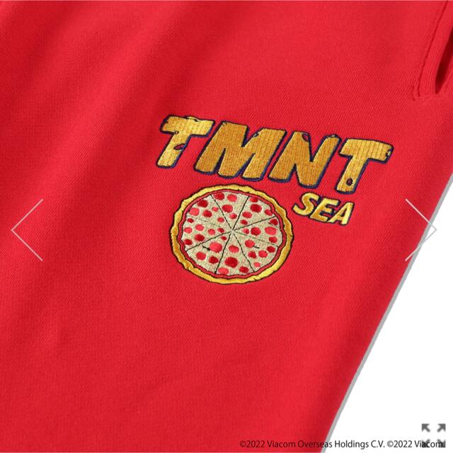 TMNT X WDS (PIZZA TIME) SWEAT PT / RED