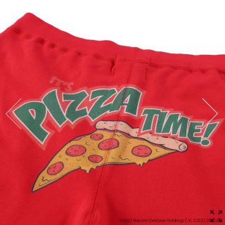 TMNT X WDS (PIZZA TIME) SWEAT PT / RED