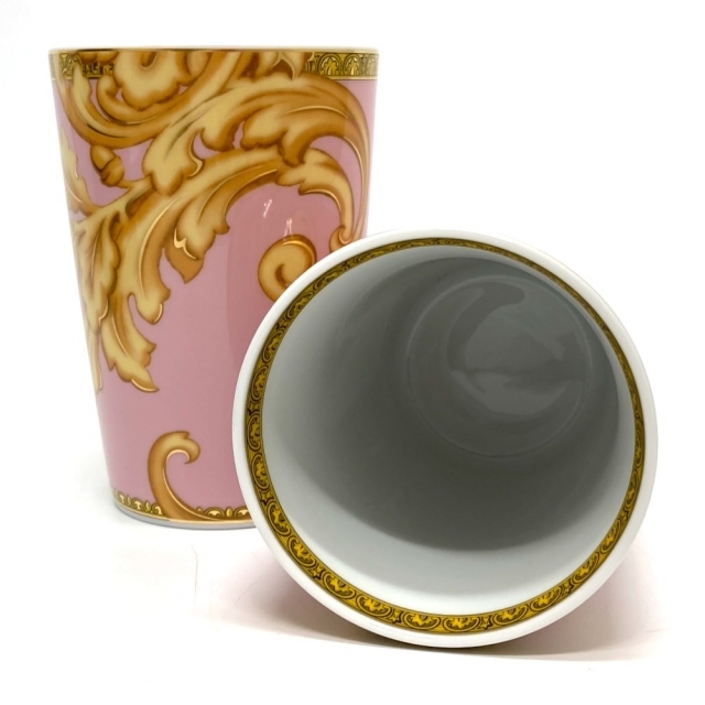 未使用 VERSACE × Rosenthal ヴェルサーチ×ローゼンタール メデューサ ラプソディ マグカップ 1点 コップ ホワイト ゴールド SC7264E