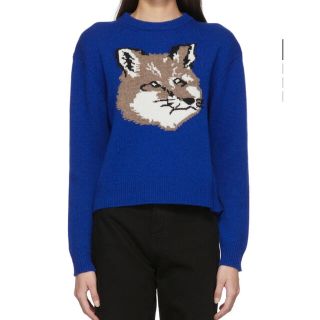 贅沢 【激レア】MAISON KITSUNE キツネ柄 トレーナー スウェット 刺繍 販売場所 メゾンキツネ スウェット 芸能人多数着用 スウェット