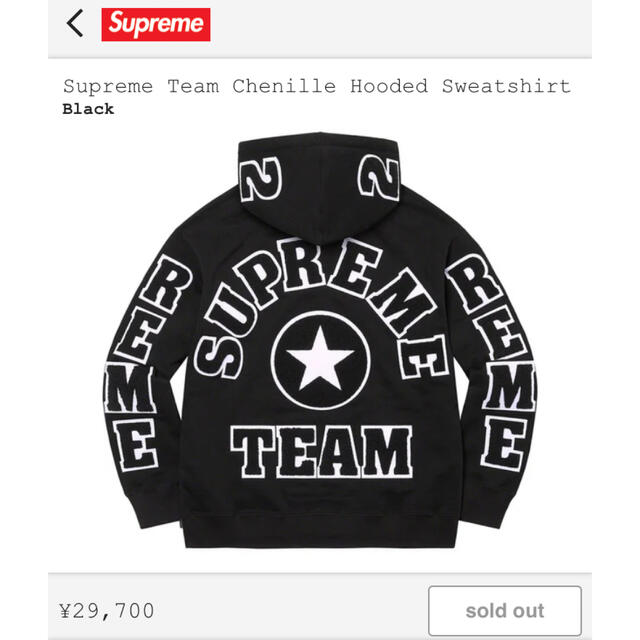 Supreme Team Chenille Hooded size M 2022メンズ