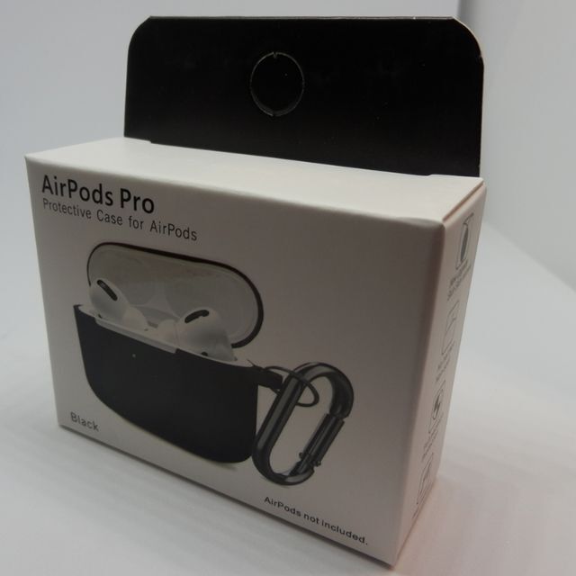 『ブラック』AirPods Pro エアーポッズ 専用 シリコン ケース スマホ/家電/カメラのオーディオ機器(ヘッドフォン/イヤフォン)の商品写真