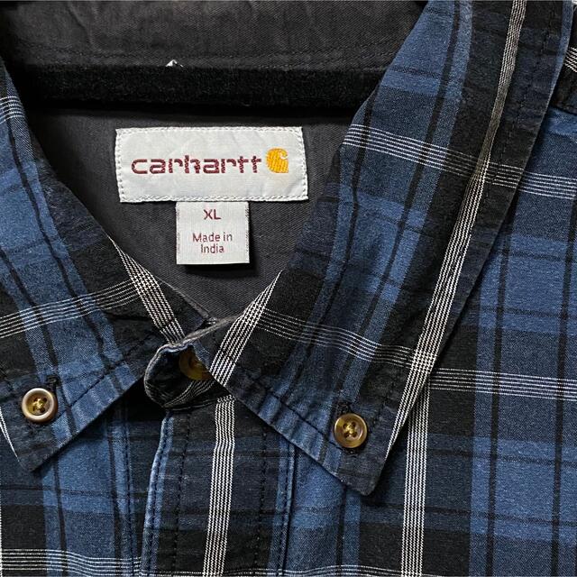 carhartt(カーハート)のCarhartt カーハート 古着 長袖 ボタンダウンチェックシャツ メンズXL メンズのトップス(シャツ)の商品写真