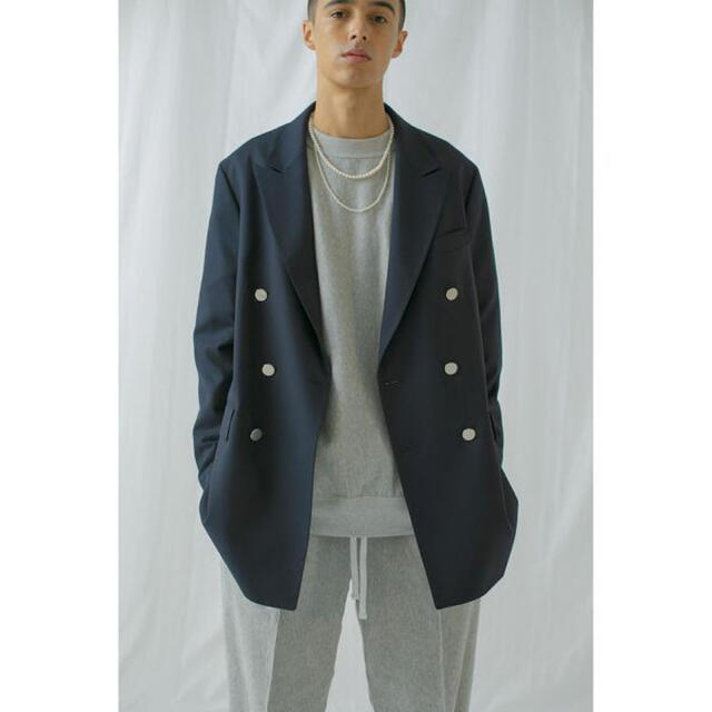 BEAUTY&YOUTH UNITED ARROWS   TW TWILL DOUBLE BREASTED BLAZER