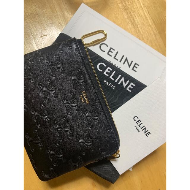 CELINE セリーヌ フック付き コイン & カードポーチ | フリマアプリ ラクマ