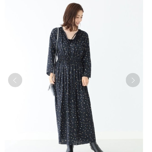 Demi-Luxe BEAMS(デミルクスビームス)のtoriami様専用 Demi-Luxe BEAMS  ウエストギャザー ワンピ レディースのワンピース(ロングワンピース/マキシワンピース)の商品写真