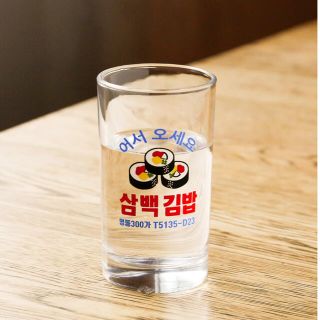 スリーコインズ(3COINS)の【台韓夜市】飲み屋の厚口コップ　1個　スリーコインズ　韓国グラス　コップ(食器)