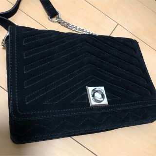 ザラ(ZARA)のzara チェーンバッグ  スウェード　ベロア(ショルダーバッグ)