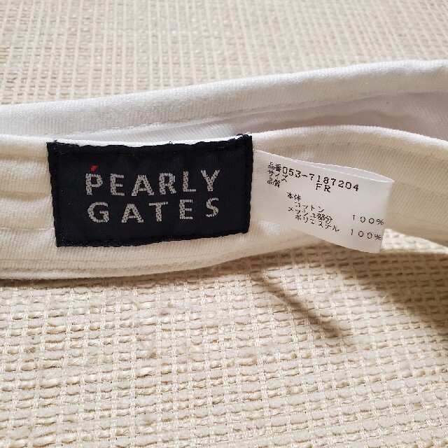 PEARLY GATES(パーリーゲイツ)のパーリーゲイツ メンズの帽子(サンバイザー)の商品写真