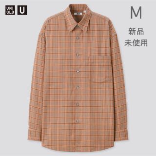 ユニクロ(UNIQLO)の【ユニクロU】ライトフランネルワイドフィットチェックシャツ M(シャツ)