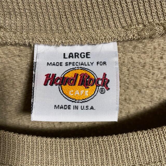90s 古着 ハードロックカフェ USA製 スウェット 刺繍 ゆるだぼ メンズのトップス(スウェット)の商品写真