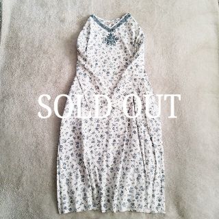 サマンサモスモス(SM2)の[SM2] flower print embroidery one-piece(ロングワンピース/マキシワンピース)