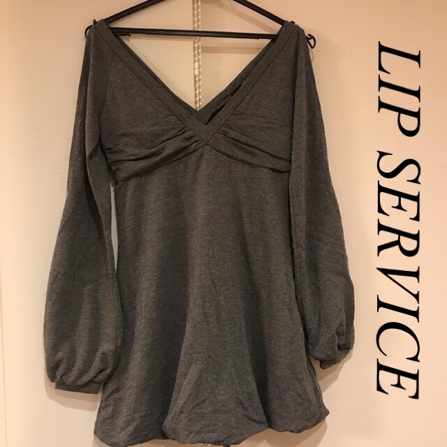 LIP SERVICE(リップサービス)のリップサービス LIP SERVICE 肩あき ミニワンピース Aラインワンピ レディースのワンピース(ミニワンピース)の商品写真