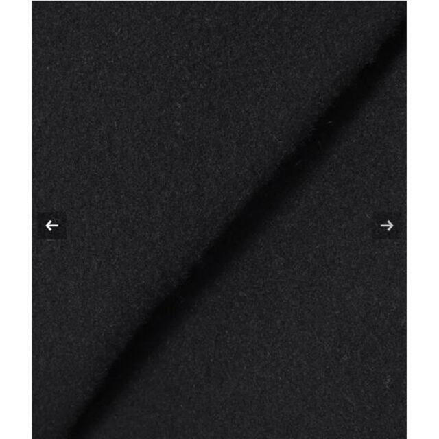 DEUXIEME CLASSE(ドゥーズィエムクラス)のAP STUDIO （ツイカ） モッサオーバーフーディーコート ブラック 38 レディースのジャケット/アウター(ピーコート)の商品写真