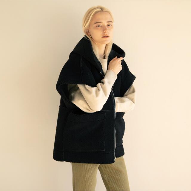 SeaRoomLynn*エコムートンリバーシブルフーディベスト spazio