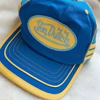 ボンダッチ(Von Dutch)のVon Dutch　ボンダッチ　キャップ　帽子　ブルー　イエロー(キャップ)