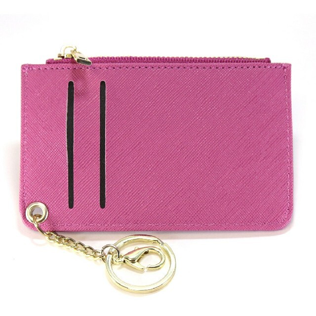 ミニ財布 メンズ レディース ピンク 桃色 大容量 小銭入れ カードケース