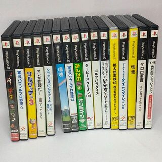 プレイステーション(PlayStation)のプレイステーション２のソフトまとめ売り 16本(家庭用ゲームソフト)