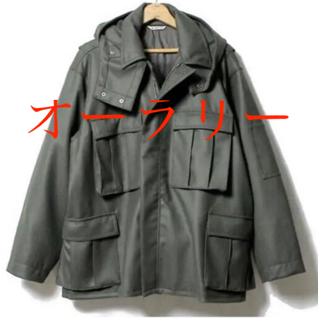 希少名作AURALEE LIGHT MELTON FLIGHT PARKA  4