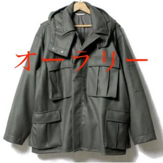 オーラリー(AURALEE)の希少名作AURALEE LIGHT MELTON FLIGHT PARKA  4(ミリタリージャケット)