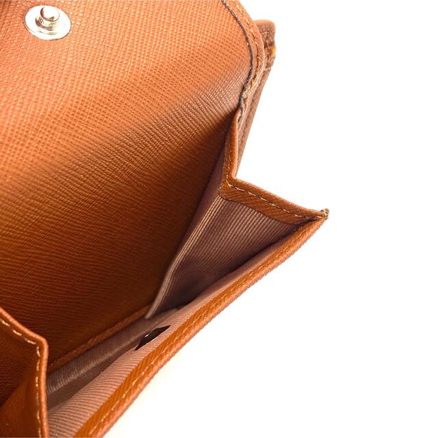 大人のお財布 本革 コードバン風 二つ折り財布 茶 メンズのファッション小物(折り財布)の商品写真