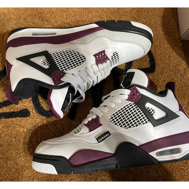 NIKE(ナイキ)のPSG×NIKE AIR JORDAN 4 "WHITE/BORDEAUX" メンズの靴/シューズ(スニーカー)の商品写真