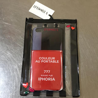 アイフォリア(IPHORIA)の[新品]iphoria  ケース nails  レッド  iphone6+(iPhoneケース)