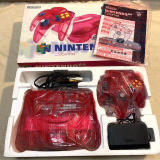 希少・超美品 NINTENDO 64 ニンテンドー セット クリアレッド