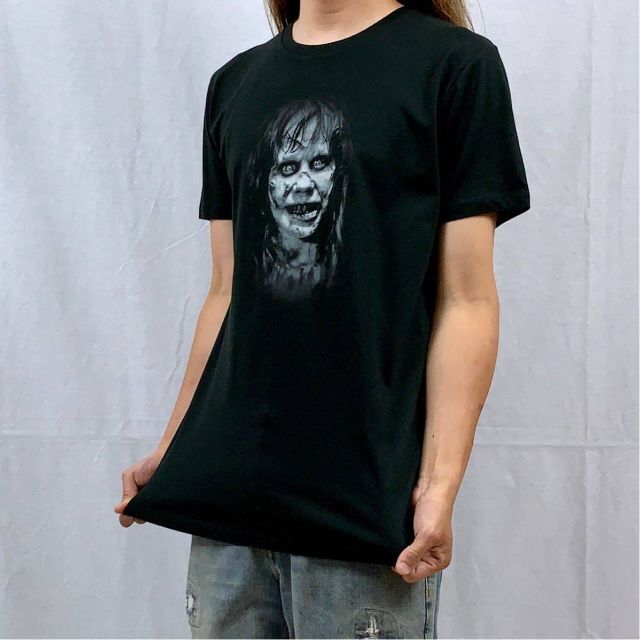 【エクソシスト】新品 プリント ブラック Tシャツ ホラー ファッション